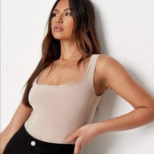 NET missguided Seamless scoop neck bodysuit